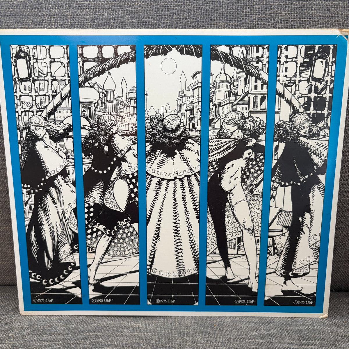 Vintage 1975 Uncut Barry Windsor-Smith Moon and Star "Valeria" Bookmark Set