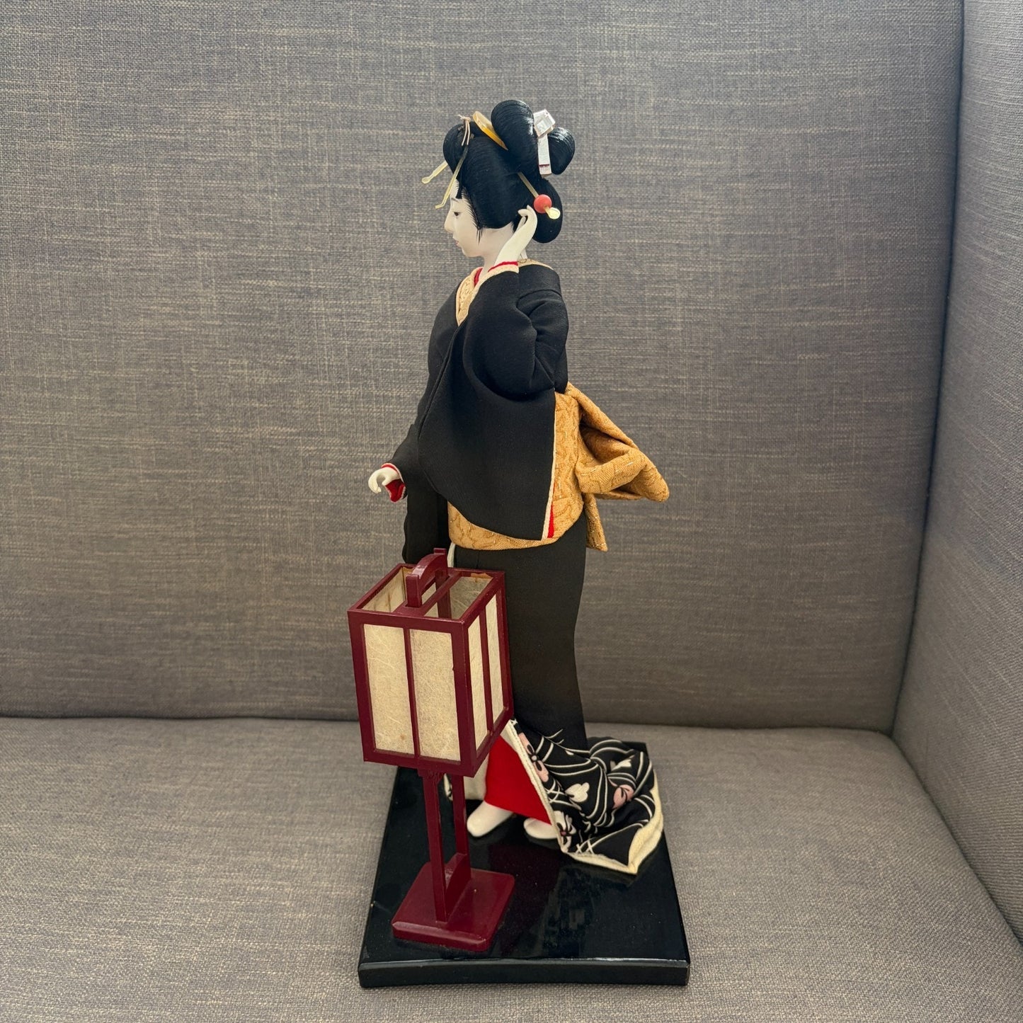Vintage Sukiyo Biken Traditional Japanese Geisha Doll 15” Kimono Obi Figurine