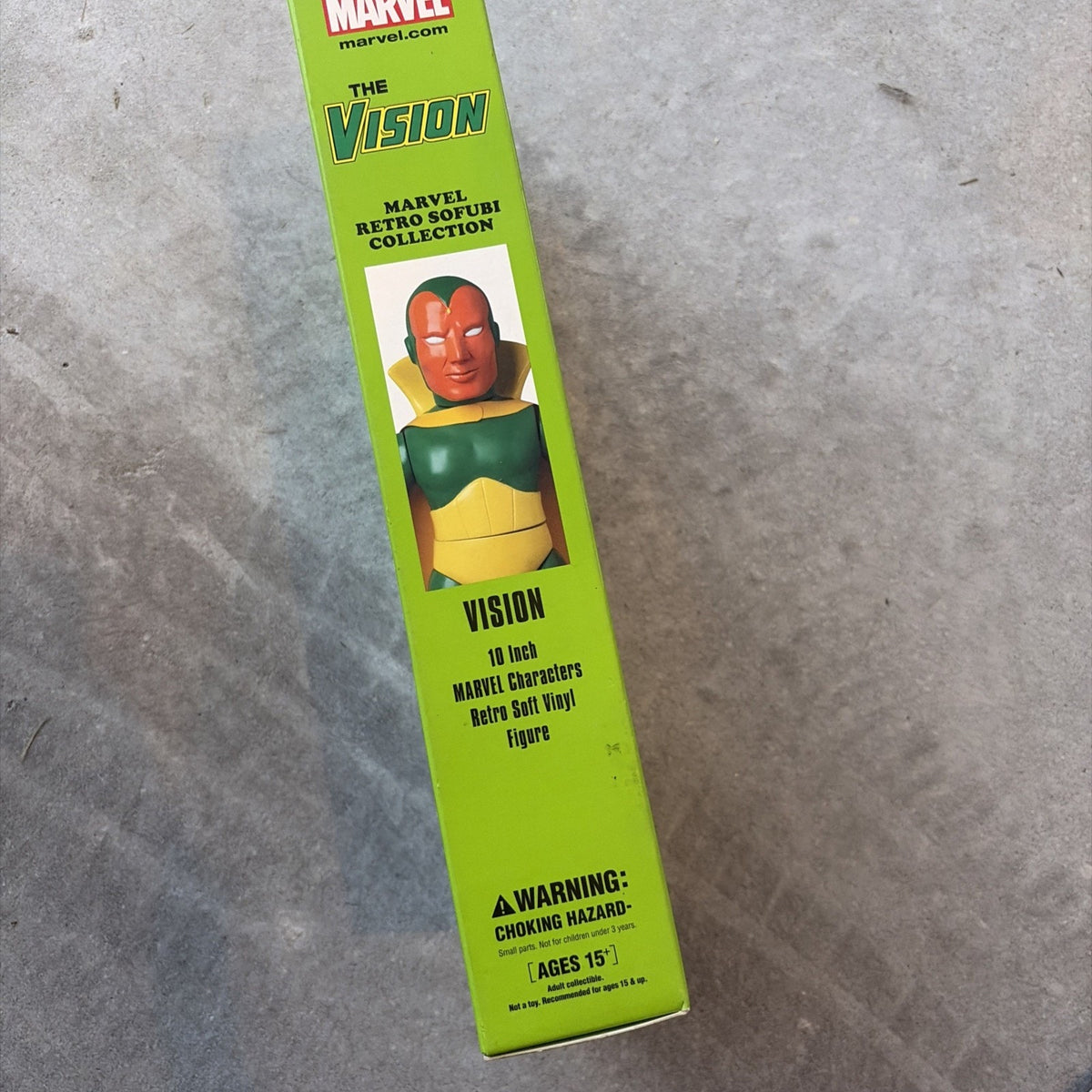 Marvel Hero Retro Sofubi Vision PX Clear 10 inch Figure SDCC Medicom NEW SEALED