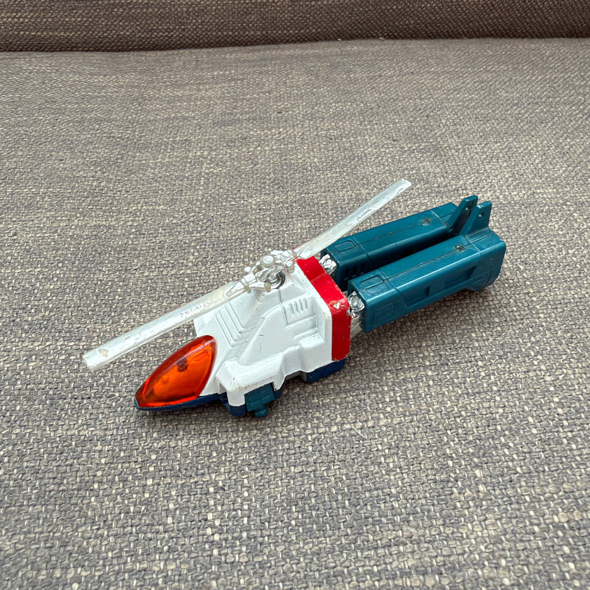 Vintage 1983 Tonka GoBots Cop-Tur Missing Propeller