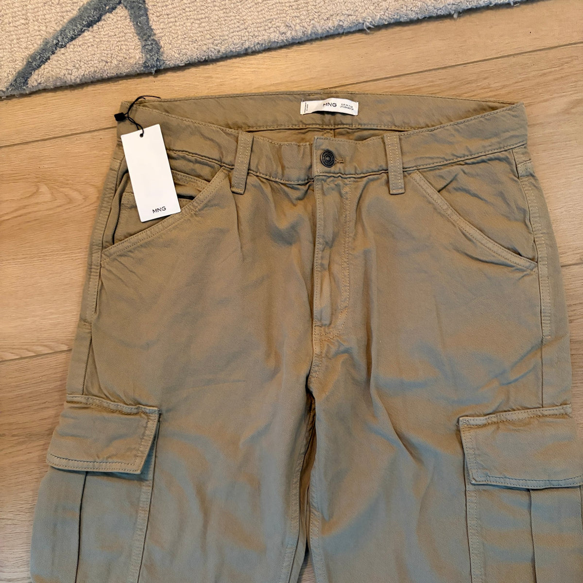 Mango MNG Tan Brown Carpenter Jeans Pants Mens Size 34 NEW