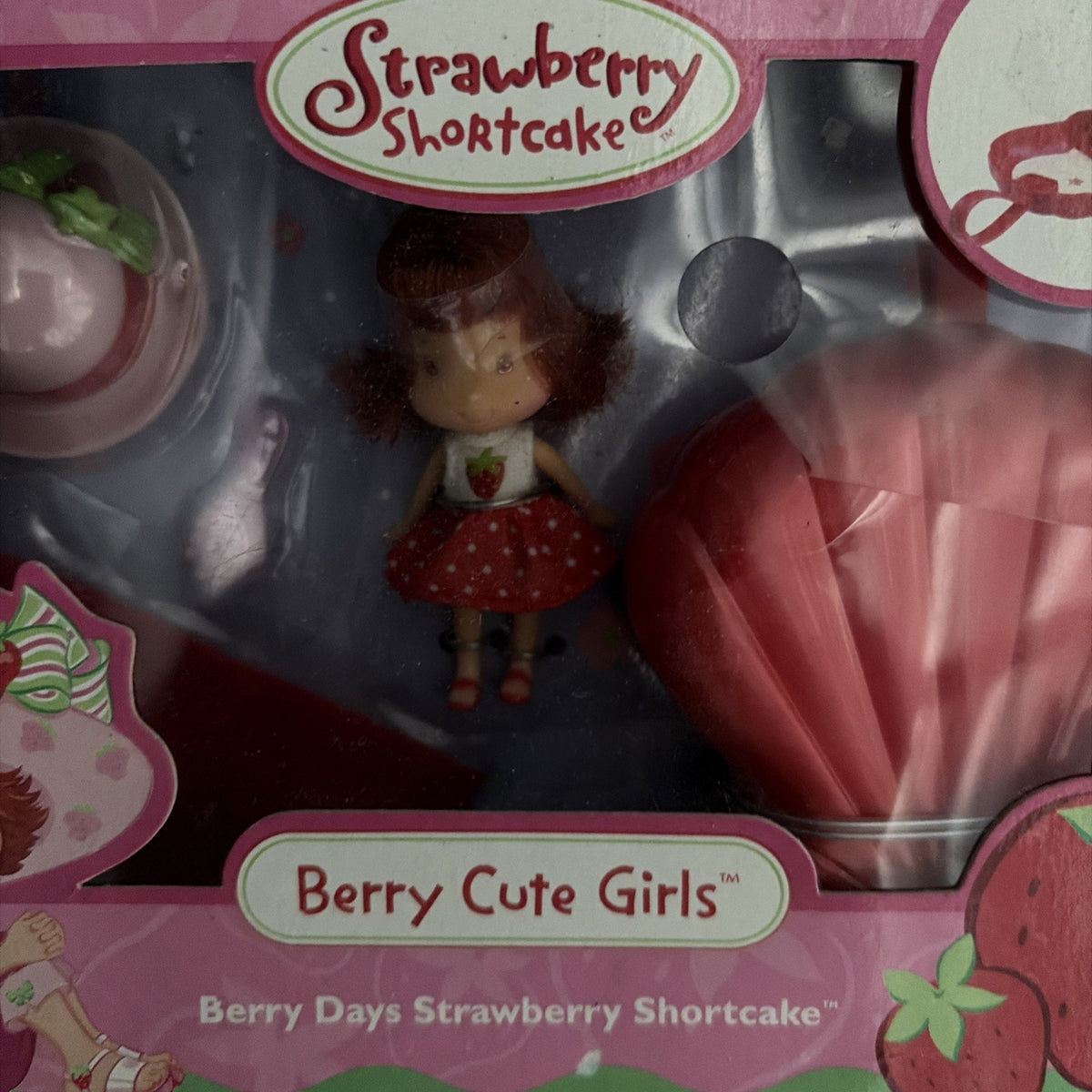 BERRY CUTE GIRLS STRAWBERRY SHORTCAKE BERRY DAYS WITH SEA SHELL CASE NEW