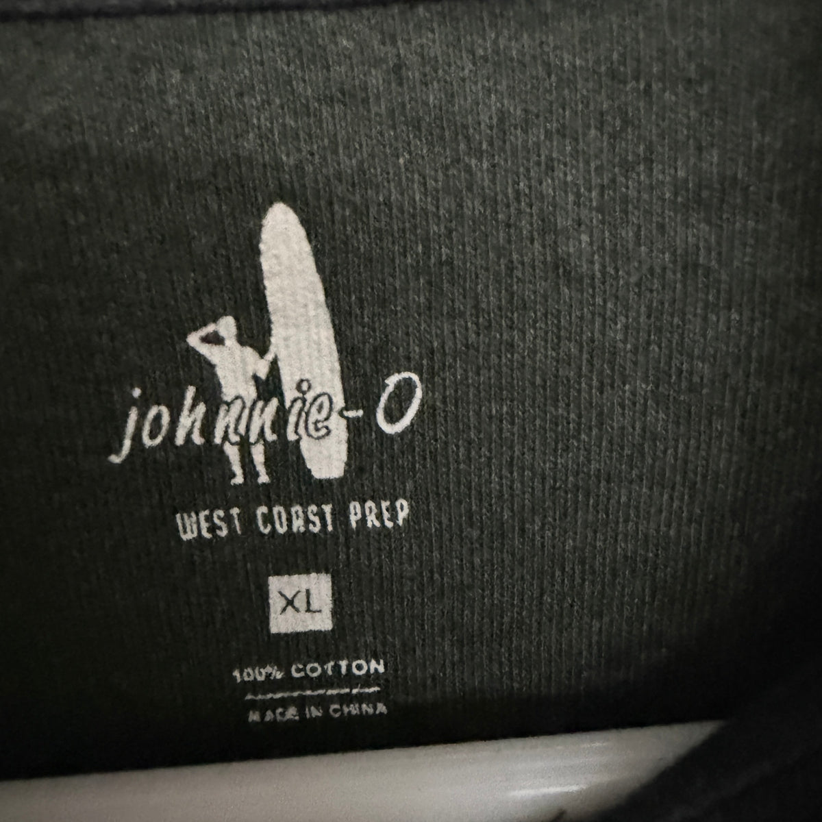 Johnnie-O Dark Green 1/4 Zip Quarter Zip Pullover Mens Size XL