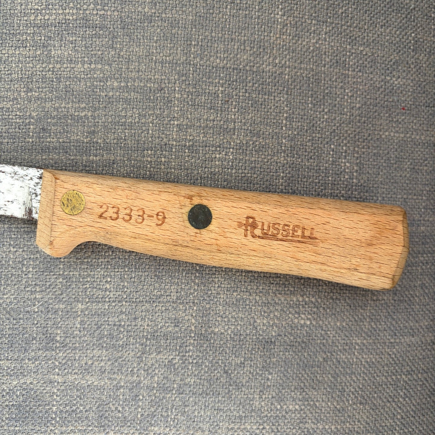 Vintage Hunting / Fishing Knives Sharp Brand, G96 Cuda #2078, G96 #2075, Russell