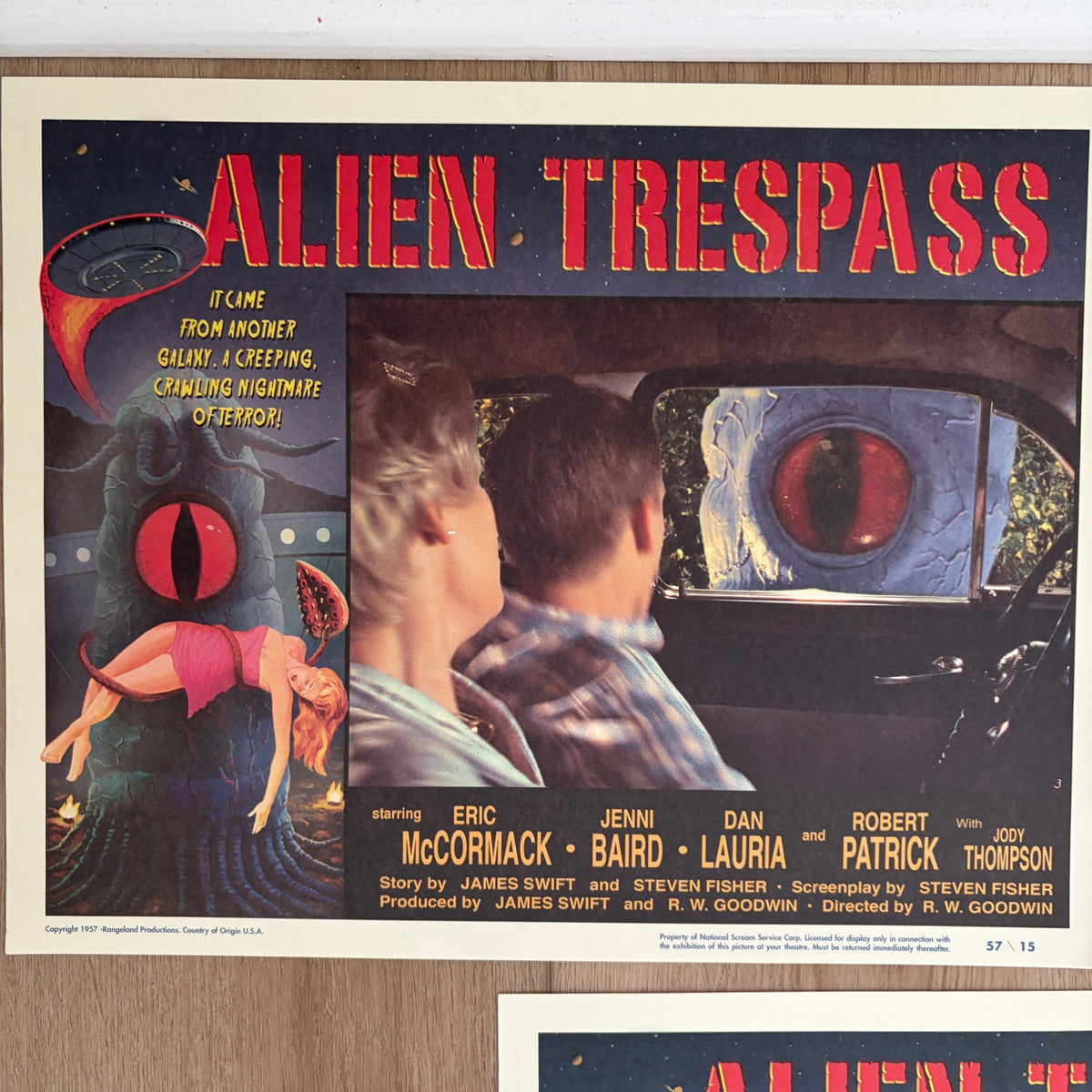 SET OF 8 Alien Trespass 14" x 11" Original Lobby Cards Set 2009