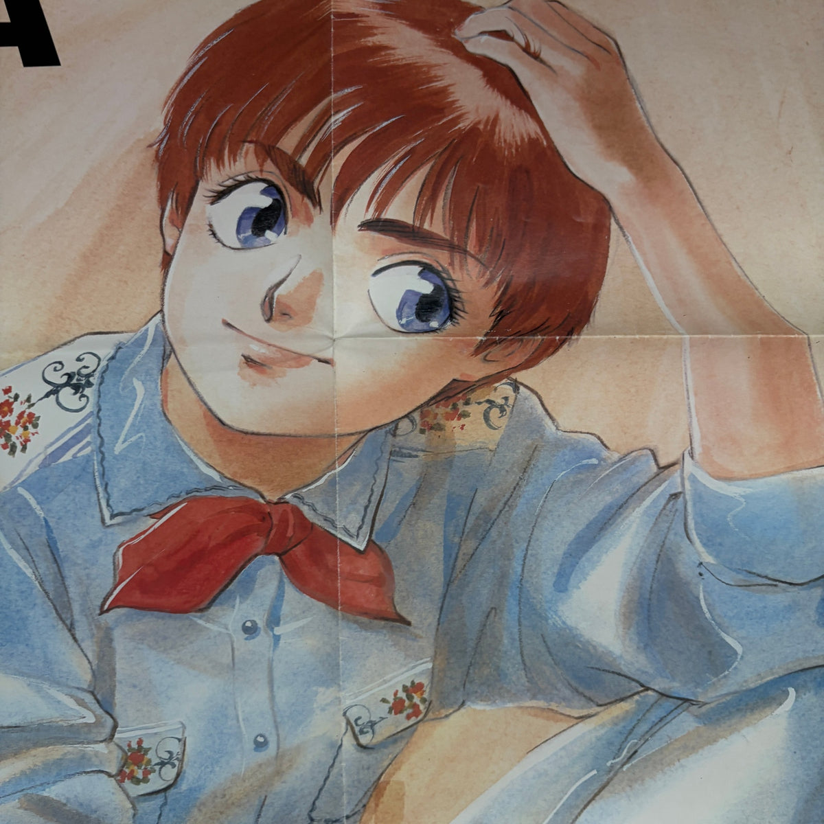 Vintage 1990 Mobile Police Patlabor Noa Japanese Anime 28" x 20" Poster