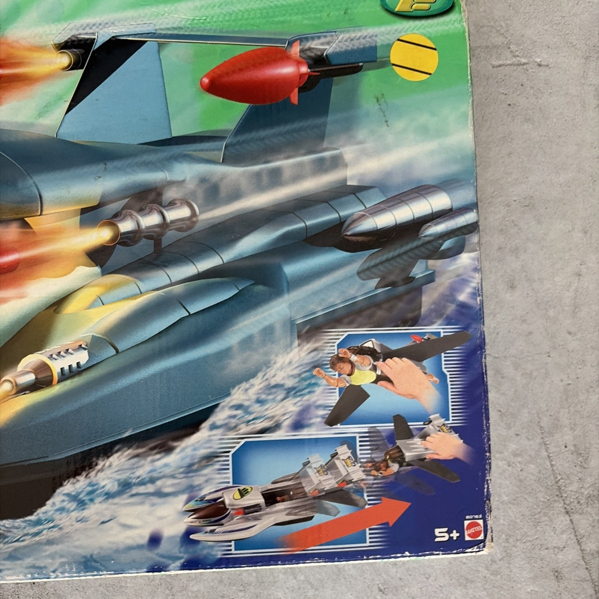 Rare Mattel "MAX STEEL" Speed Boat & Jet Pack Combo Vehicle Brand New Open Box