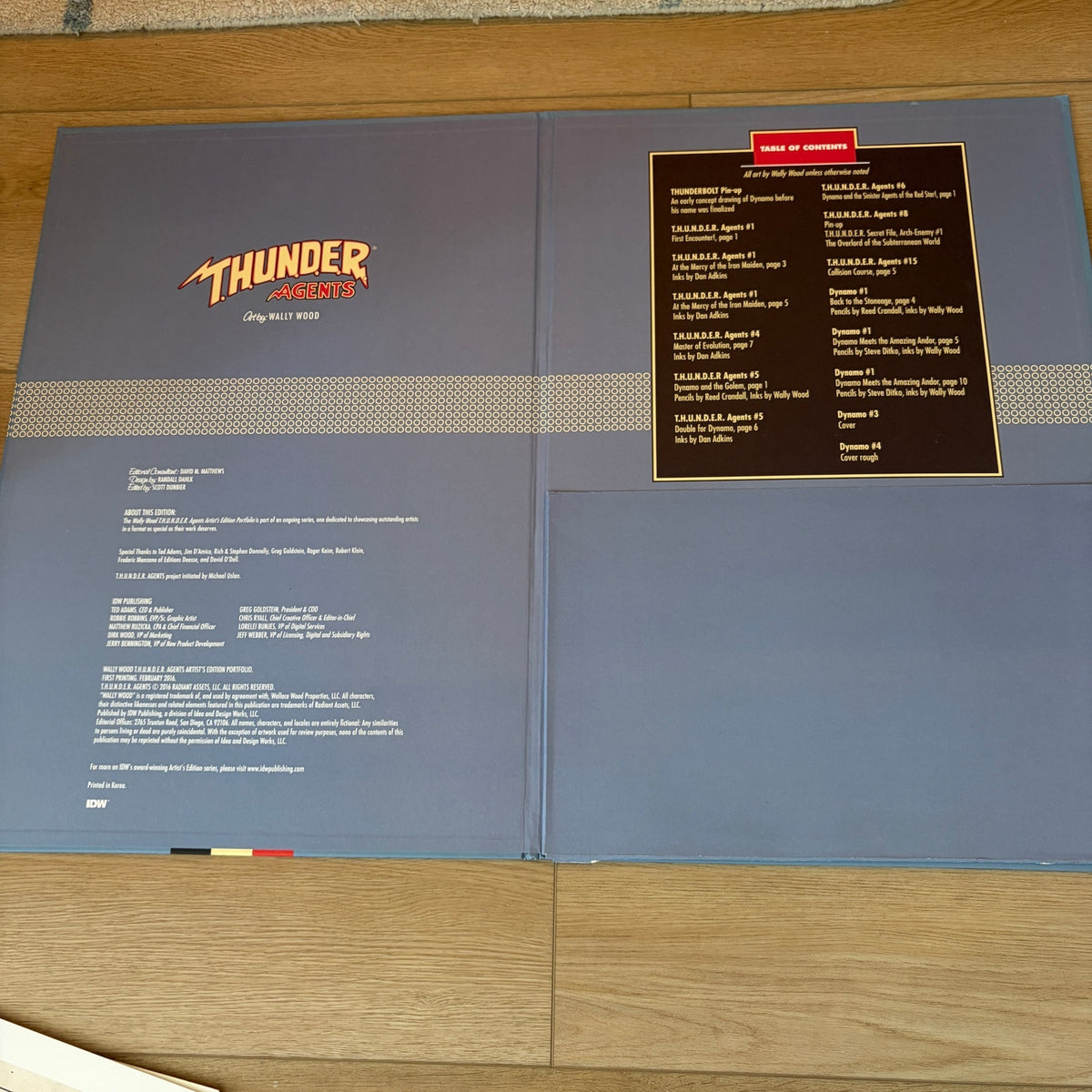 Wally Wood T.H.U.N.D.E.R Agents: Artist's Edition Porfolio 15" x 22"