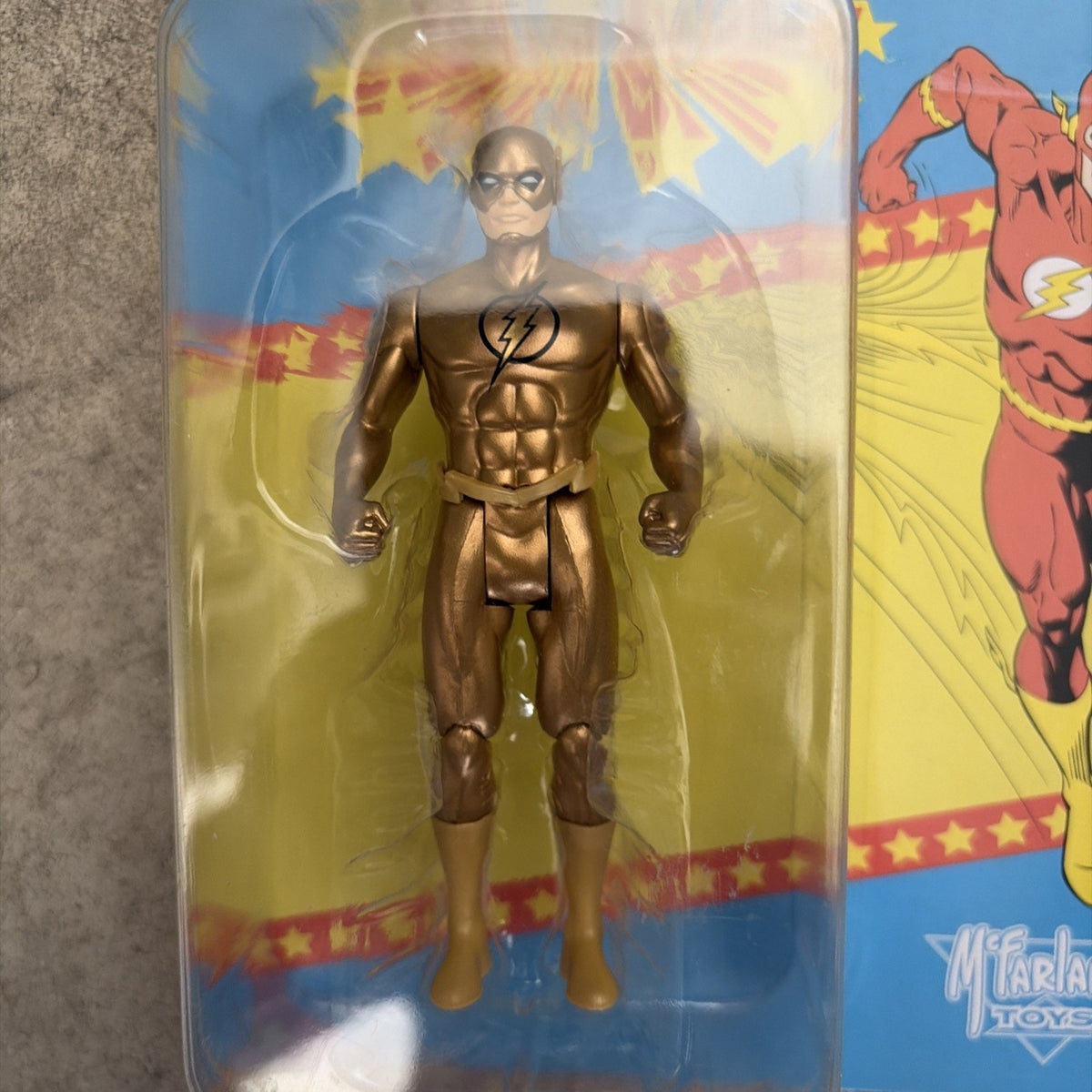 McFarlane DC Super Powers 40th Anniversary Gold Flash 4.5" Action Figure New