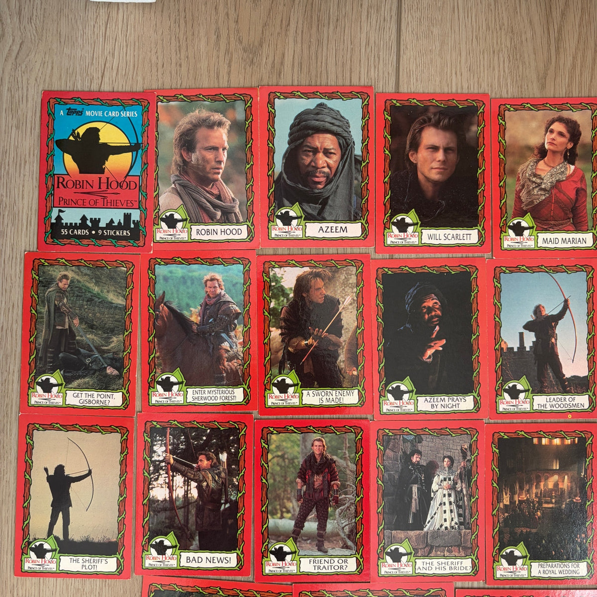 LOT 57 Cards Vintage Robin Hood Movie Topps Trading Cards
