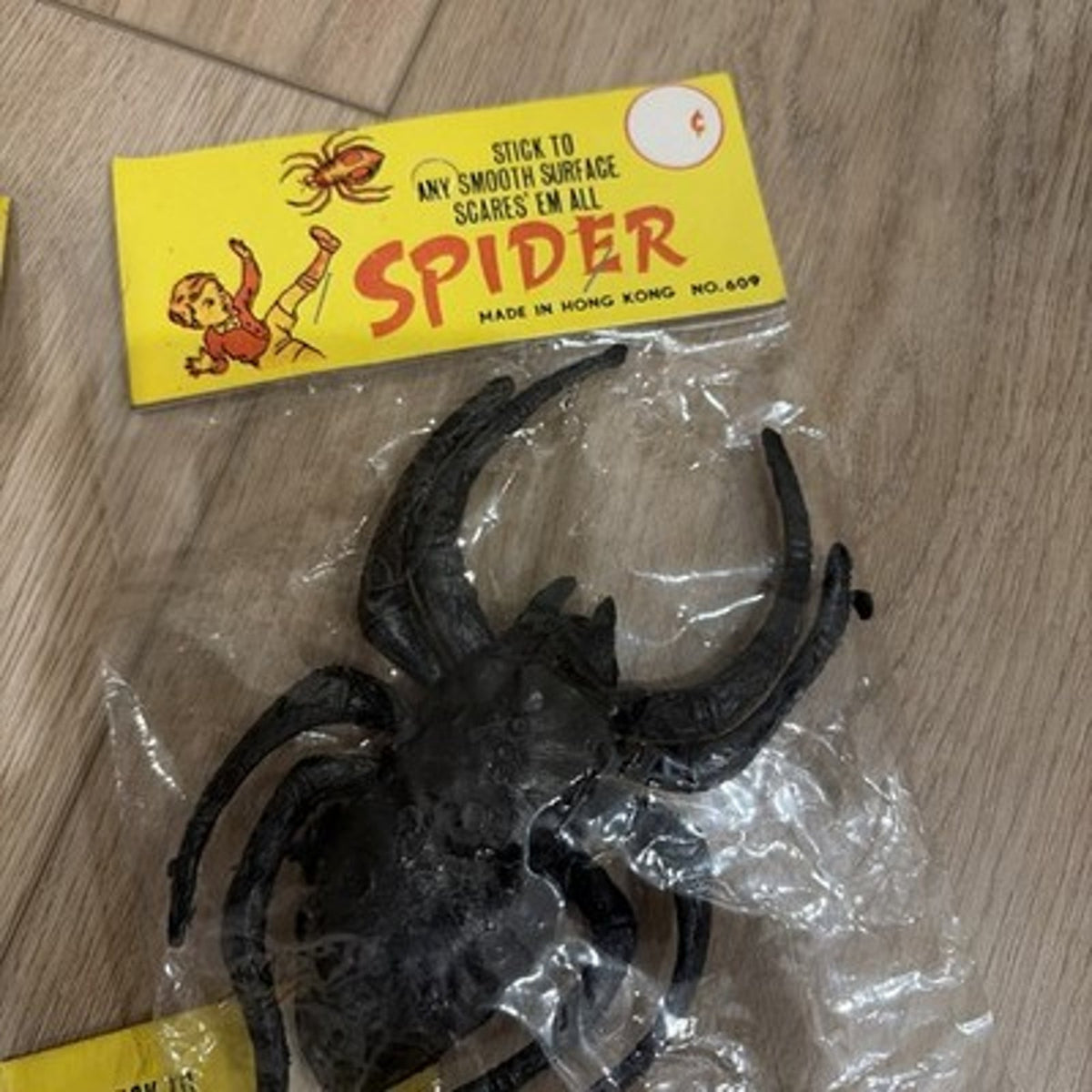 Vintage 1960 Kids Dime Store Toy Suction Spider LOT Of 3 In Packages