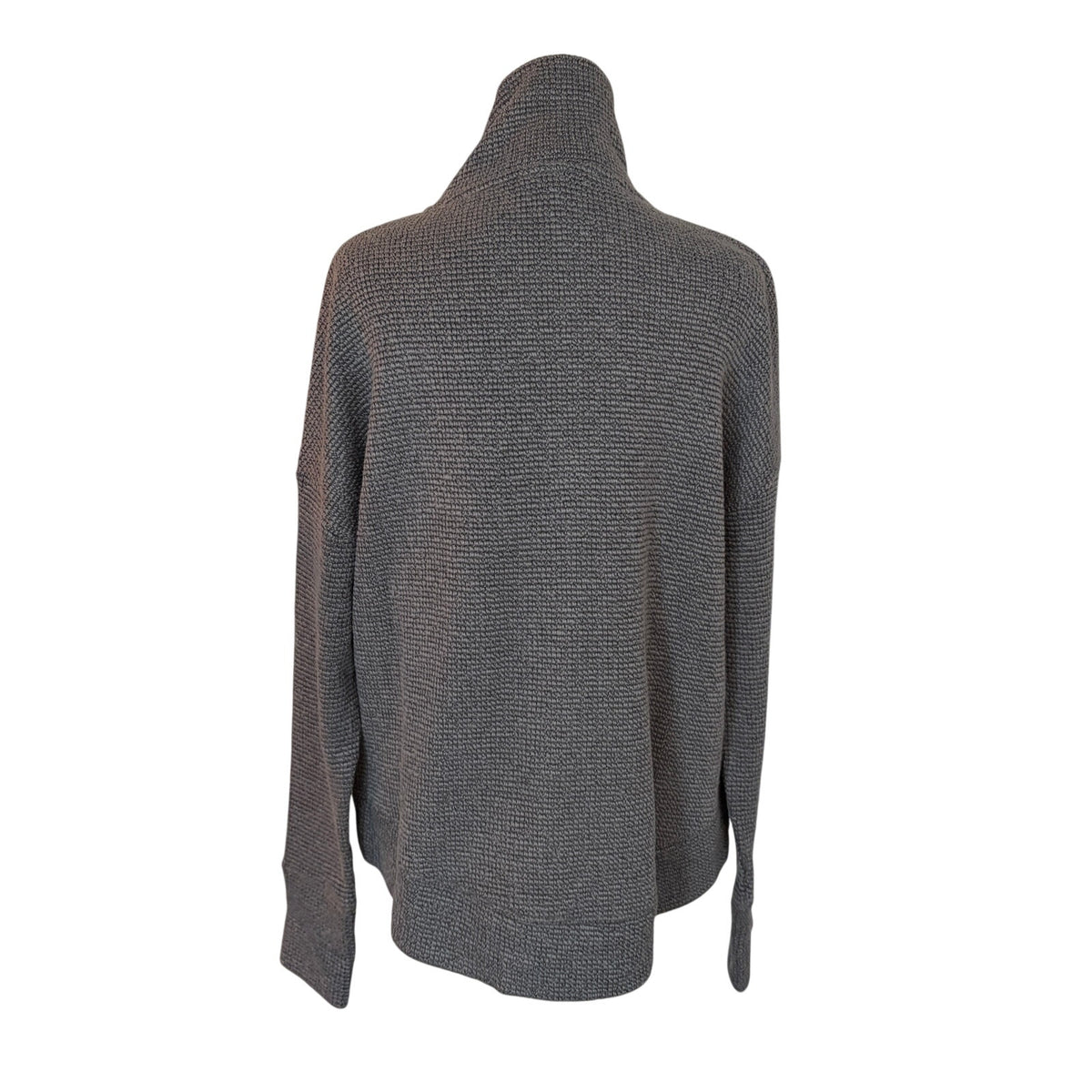Sweaty Betty Restful Boucle Zip Through Charcoal Sweatshirt Womens Size Small