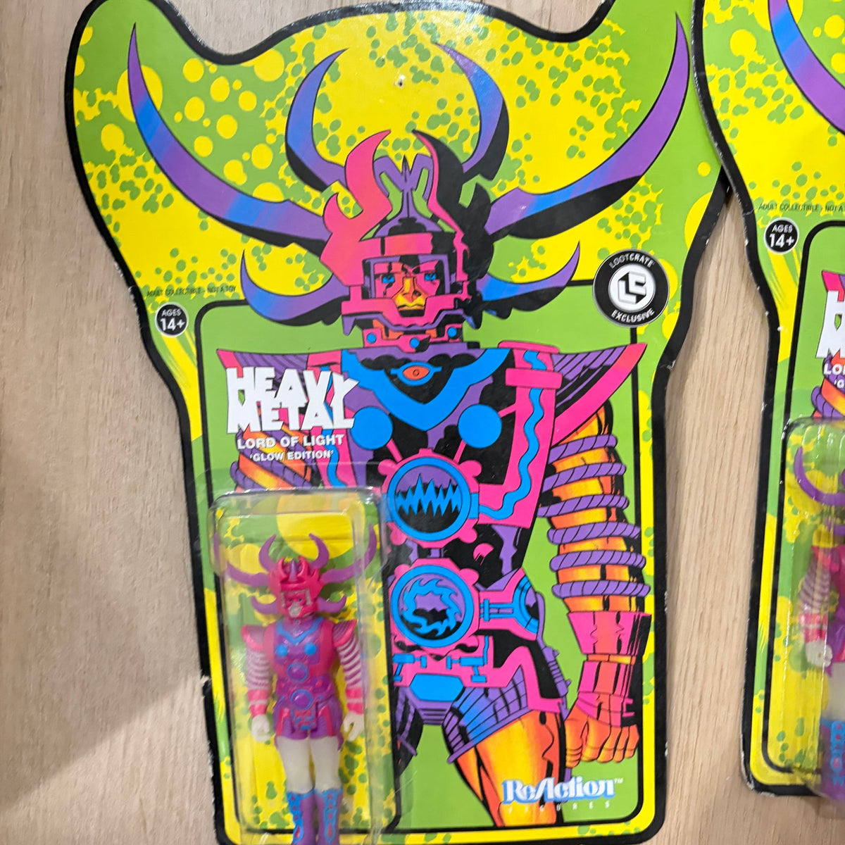 LOT 6 Super7 Heavy Metal Lord of Light Glow Edition Action Figure Reaction NEW