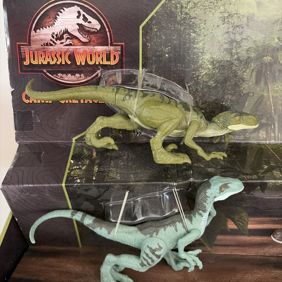 Mattel Jurassic World Camp Cretaceous Raptor Squad Action Figure Set 4 Pieces