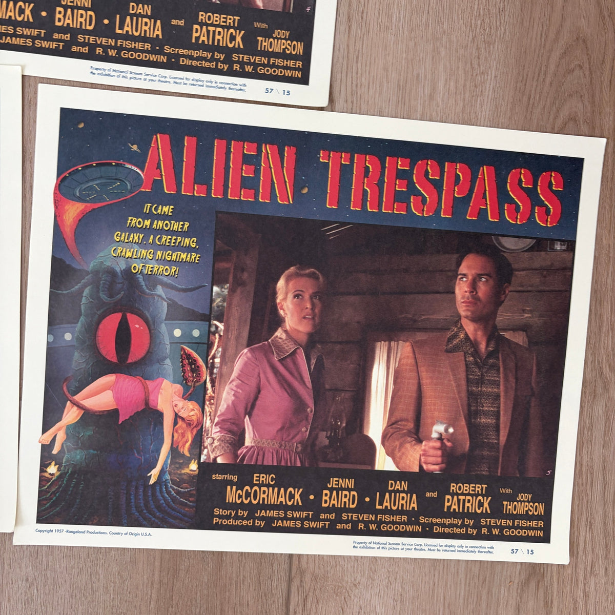 SET OF 8 Alien Trespass 14" x 11" Original Lobby Cards Set 2009