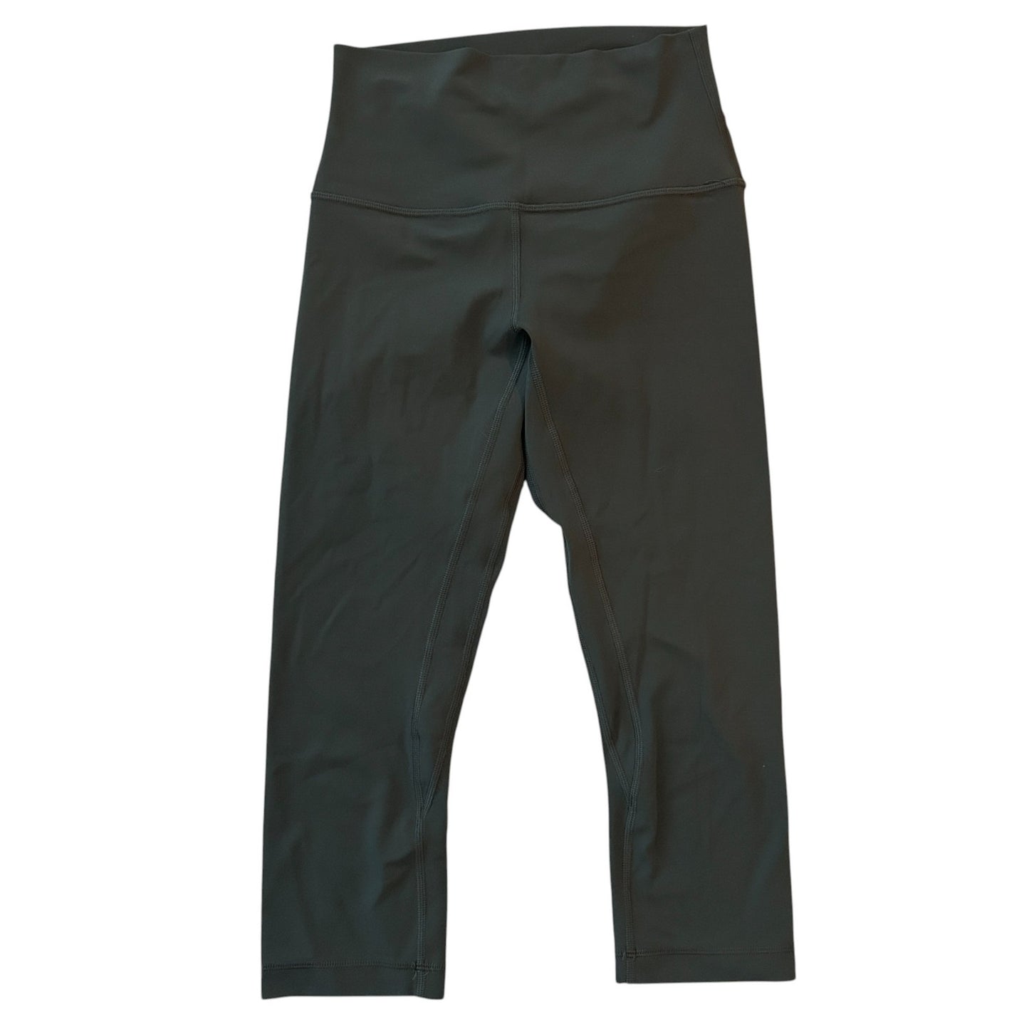 Lululemon Army Green Align High Rise 19" Cropped Leggings LW5CTAS Womens Size 4