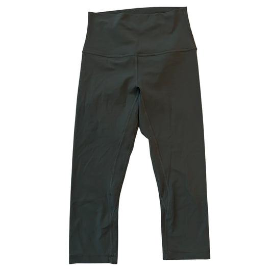 Lululemon Army Green Align High Rise 19" Cropped Leggings LW5CTAS Womens Size 4