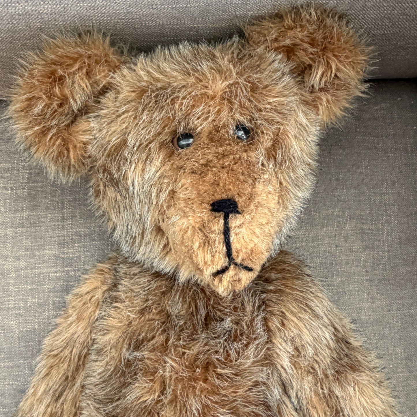 Vintage Mohair Bear 24" Long Fully Jointed