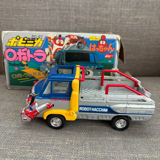 Vintage 1982 Popy Popinica Series PC-27 Robotra Truck Robot Hacchan With Box