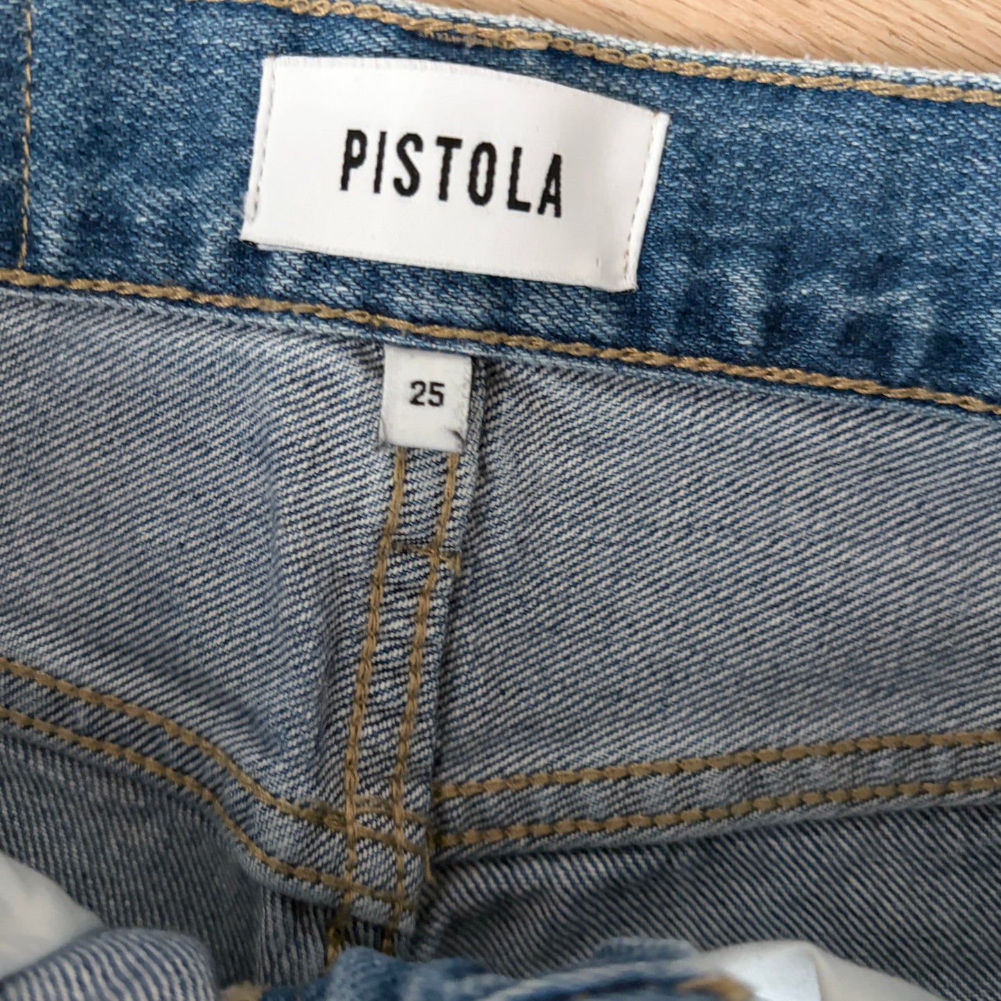 Pistola Presley High Rise Relaxed Roller Jean Style P6626KEE Womens Size 25