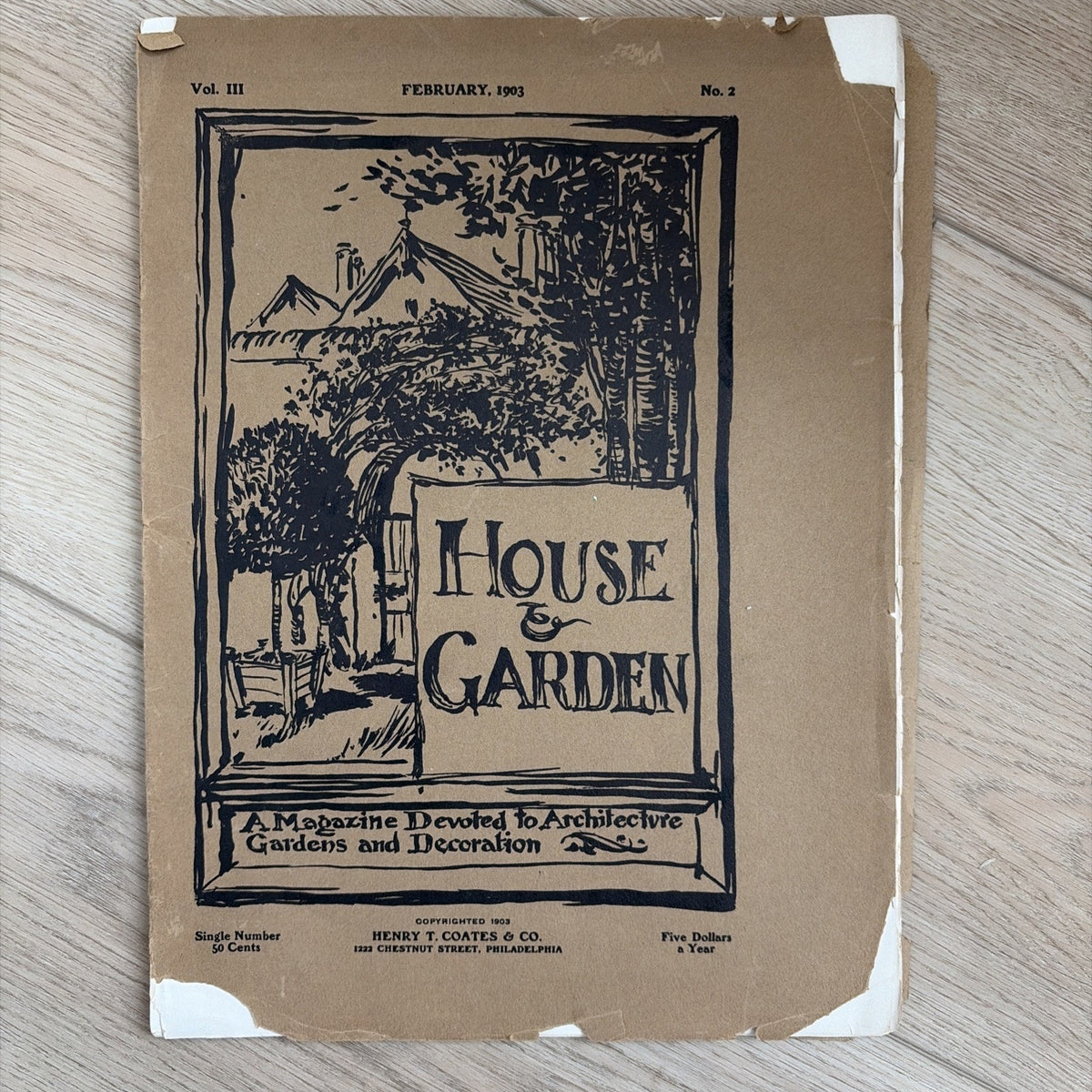 1903 February HOUSE & GARDEN MAGAZINE Architecture, Gardens, Decoration