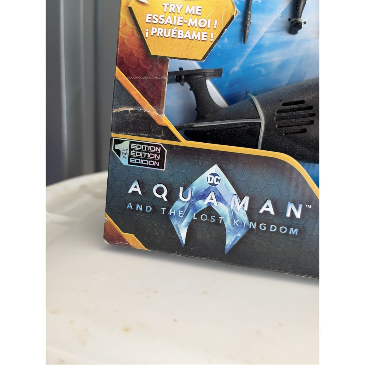 Aquaman vs Black Manta Battle Set - 4" Figures, Manta Sub with Lights & Sounds