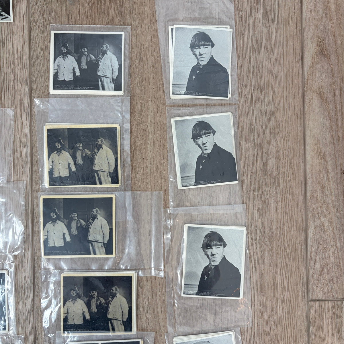 HUGE LOT 224 Vintage Three Stooges Stickers 28 Sets