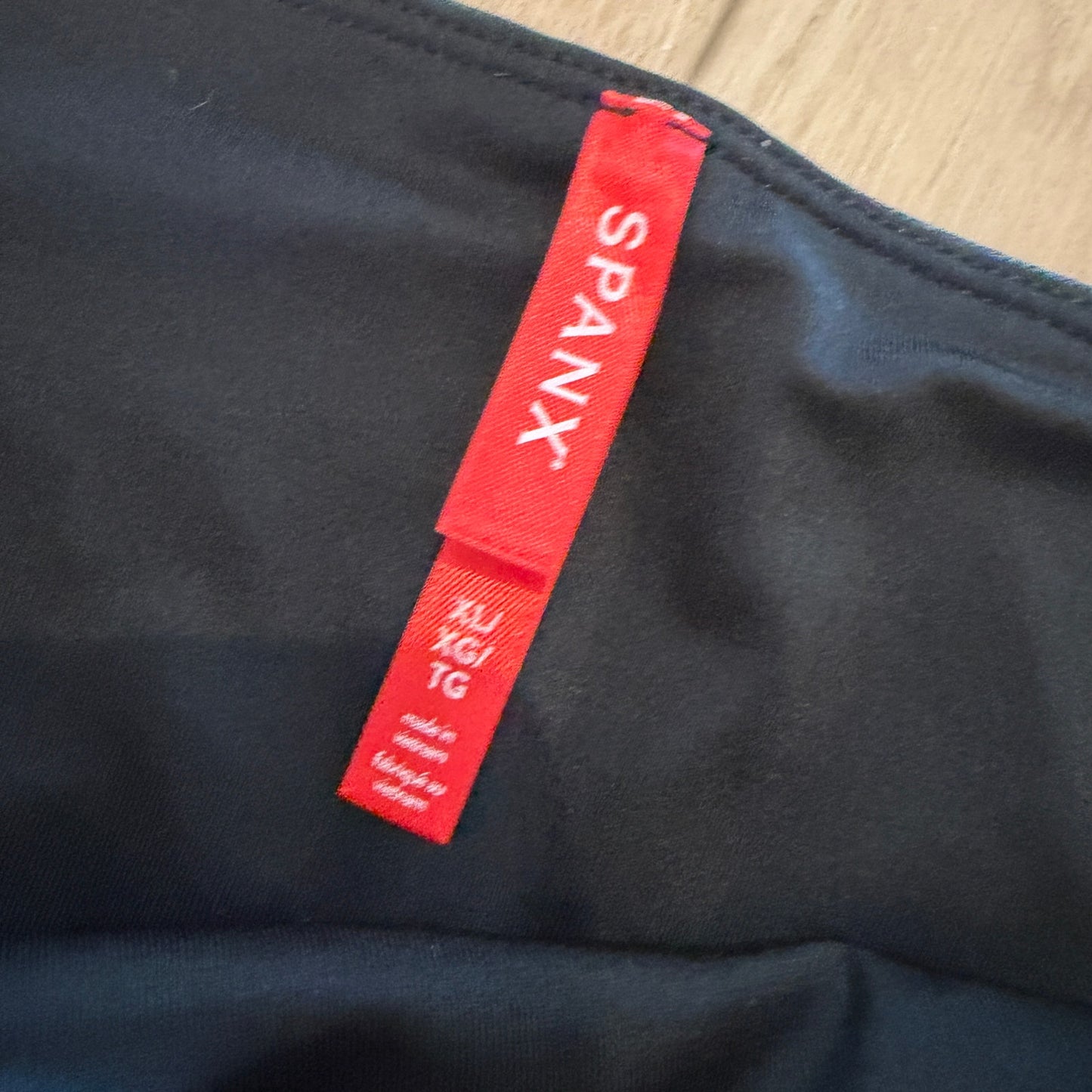 Spanx Sara Blakely Black Faux Leather Leggings Pants Womens Size XL
