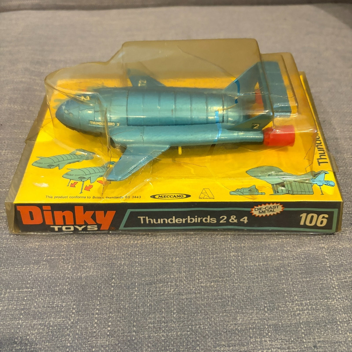 Vintage Dinky Toys Boxed 106 Thunderbird 2 & 4 Model Set