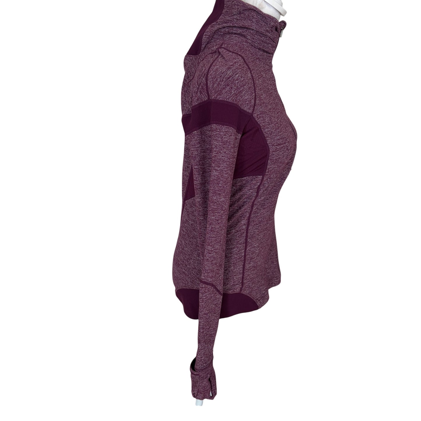 Lululemon Plum Purple Long Sleeve 1/4 Zip Pullover Top Womens Size 6