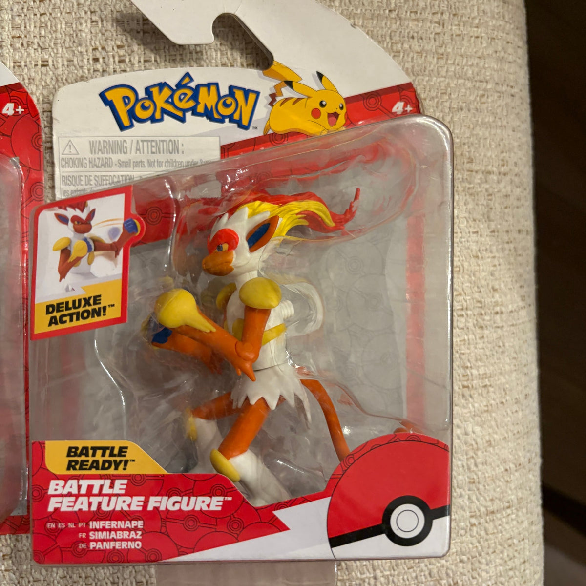 LOT 2 Pokemon Battle Ready! Battle Feature Figures Cinderace and Infernape NEW
