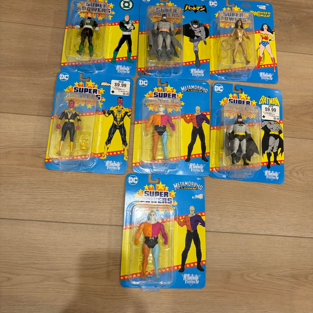 Super Powers 2024 LOT 7 Action Figures NEW Wonder Woman, Batman, Aqua, MORE