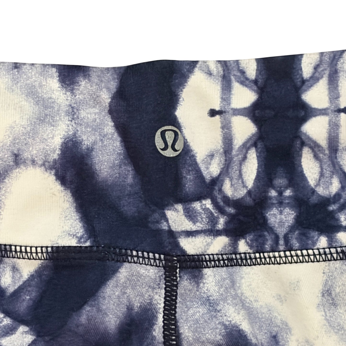 Lululemon Dark Blue Tie Dye Wonder Under Legging Womens Size 6