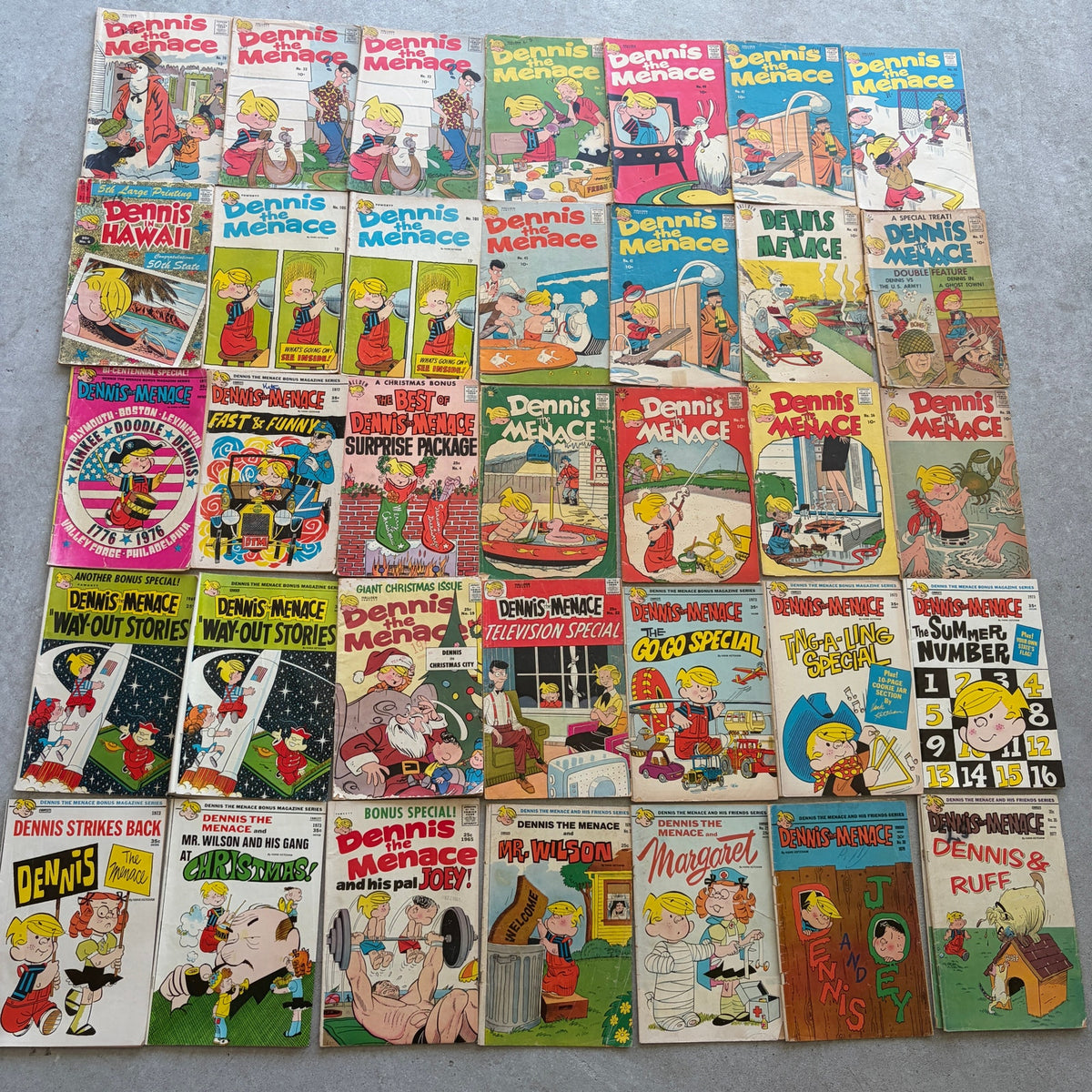 HUGE LOT 128 Dennis the Menace Vintage 1950s, 1960s, 1970s Comic Books