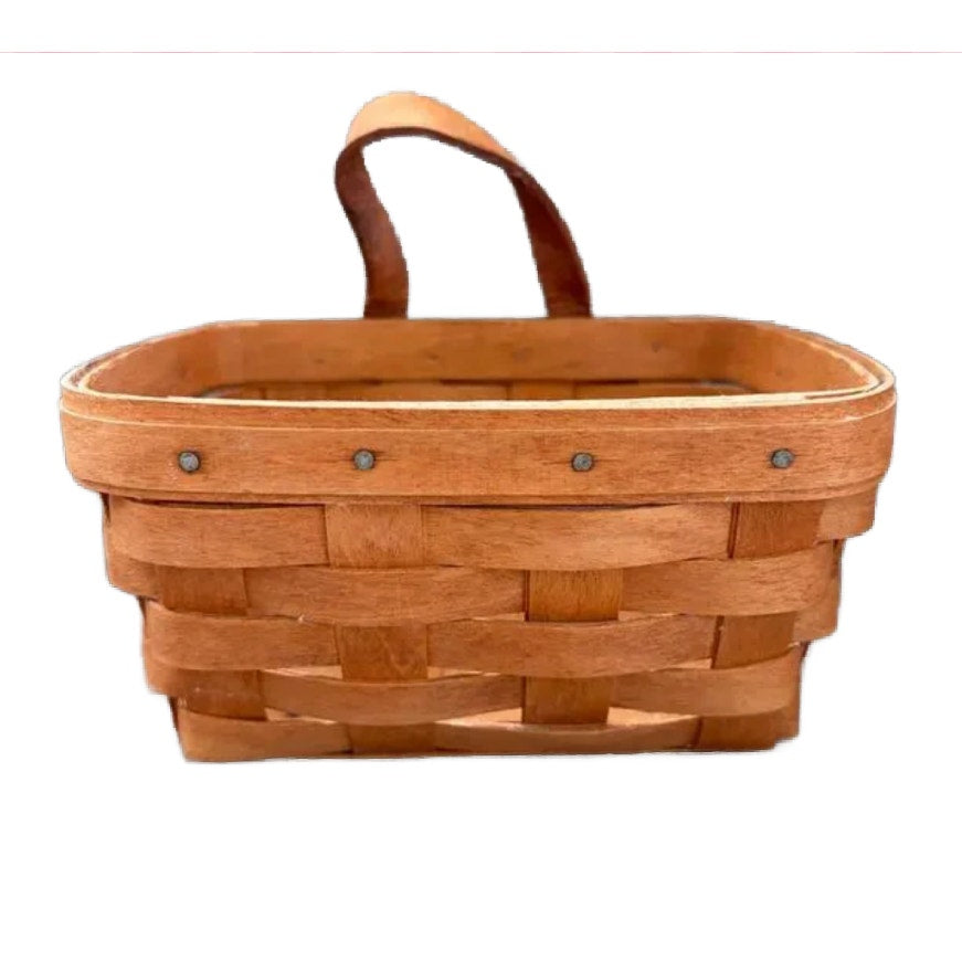 Longaberger Vintage 1990 Small Hanging Key Basket Chore Basket 5" x 7"