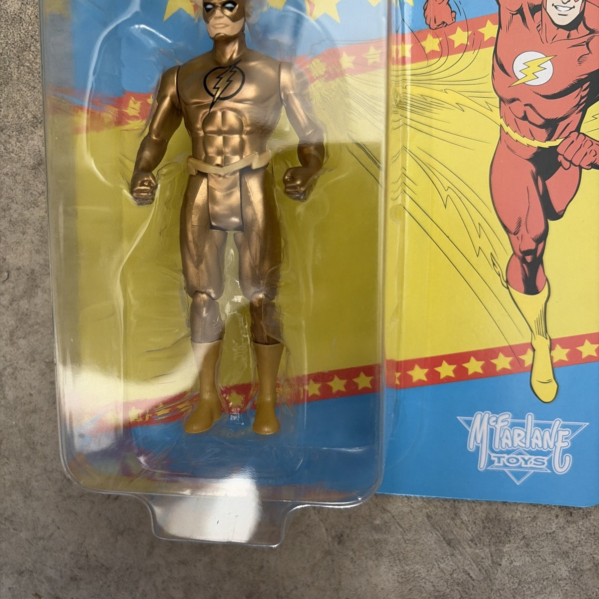 McFarlane DC Super Powers 40th Anniversary Gold Flash 4.5" Action Figure New