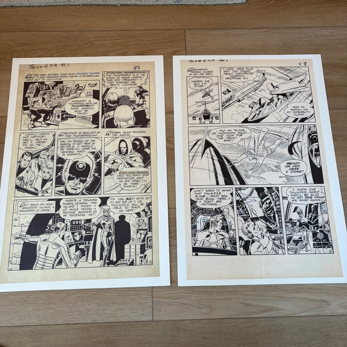 Wally Wood T.H.U.N.D.E.R Agents: Artist's Edition Porfolio 15" x 22"