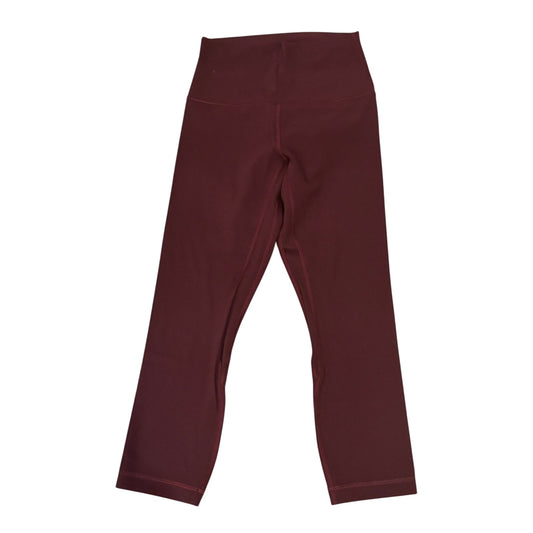 Lululemon Burgundy Align High-Rise Crop Legging 21" Womens Size 4