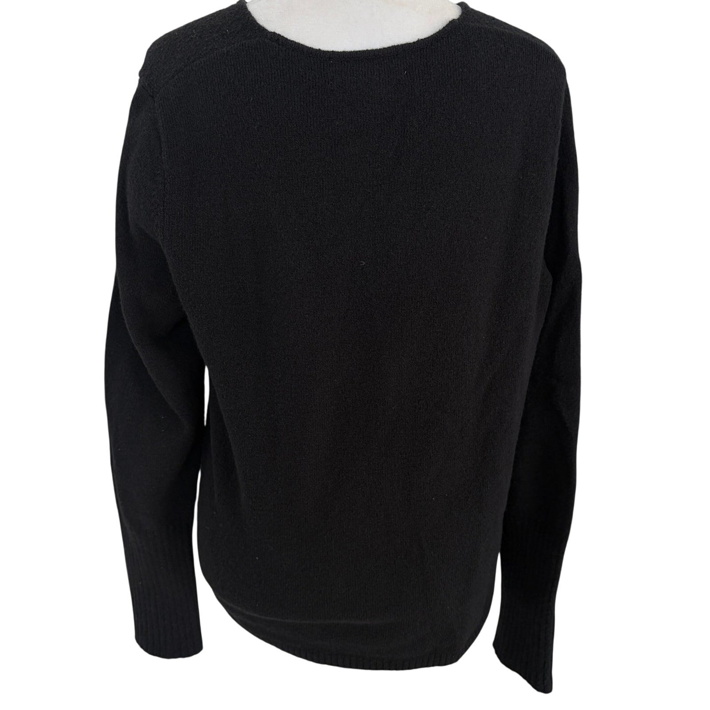 Treasure & Bond Black Wool Blend V-Neck Sweater Womens Size XS