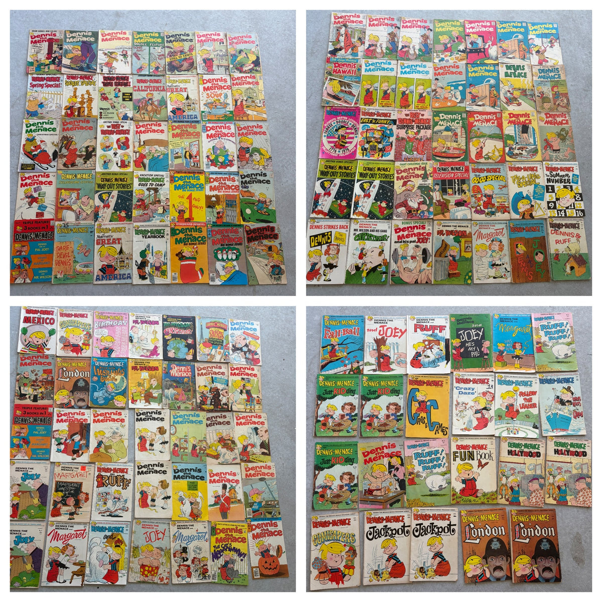 HUGE LOT 128 Dennis the Menace Vintage 1950s, 1960s, 1970s Comic Books