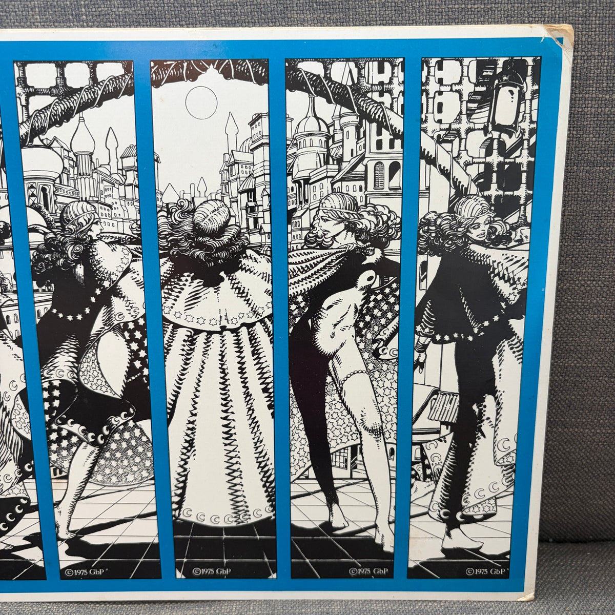 Vintage 1975 Uncut Barry Windsor-Smith Moon and Star "Valeria" Bookmark Set