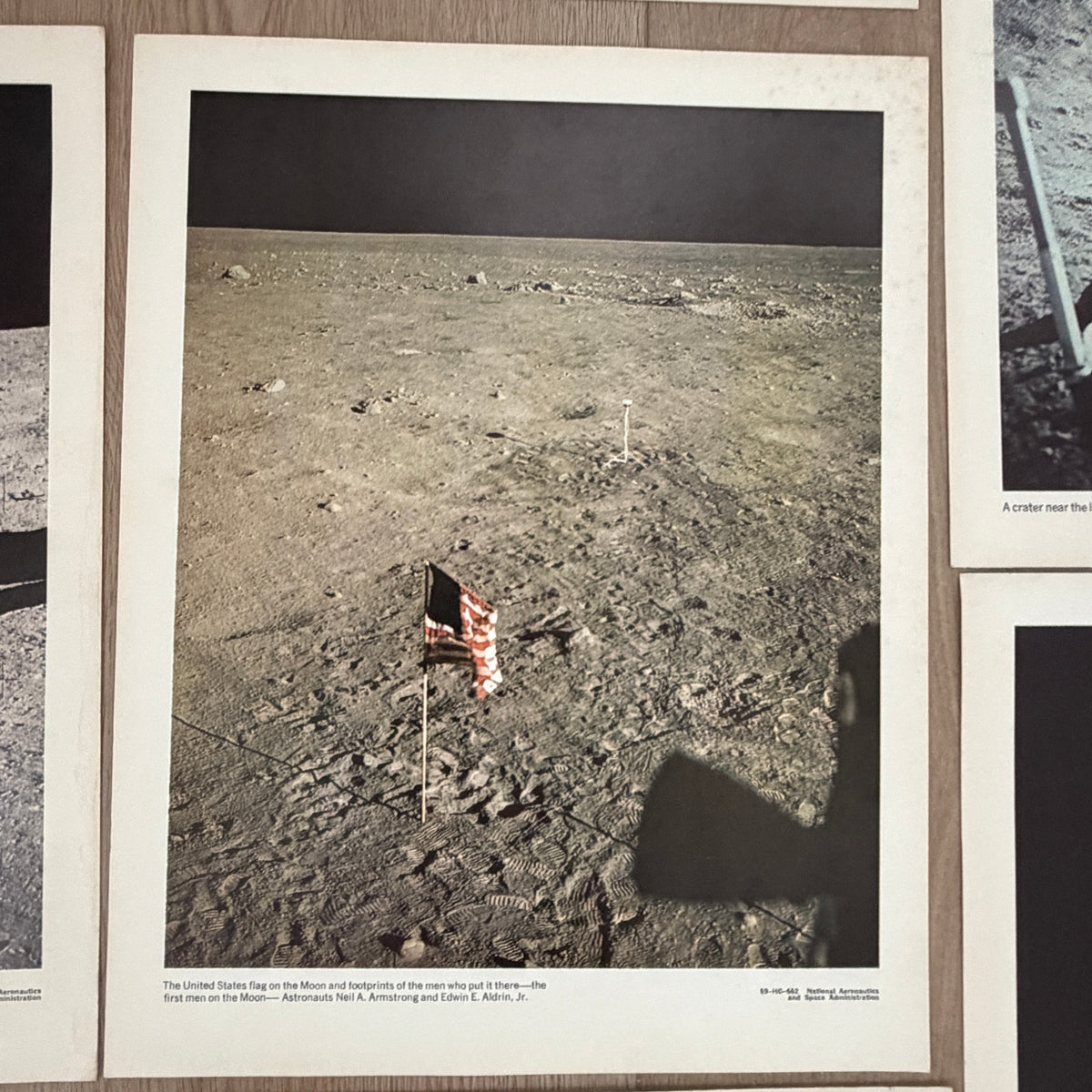 1969 Apollo 11 Buzz Aldridge 11" x 14" Prints LOT of 9 NASA