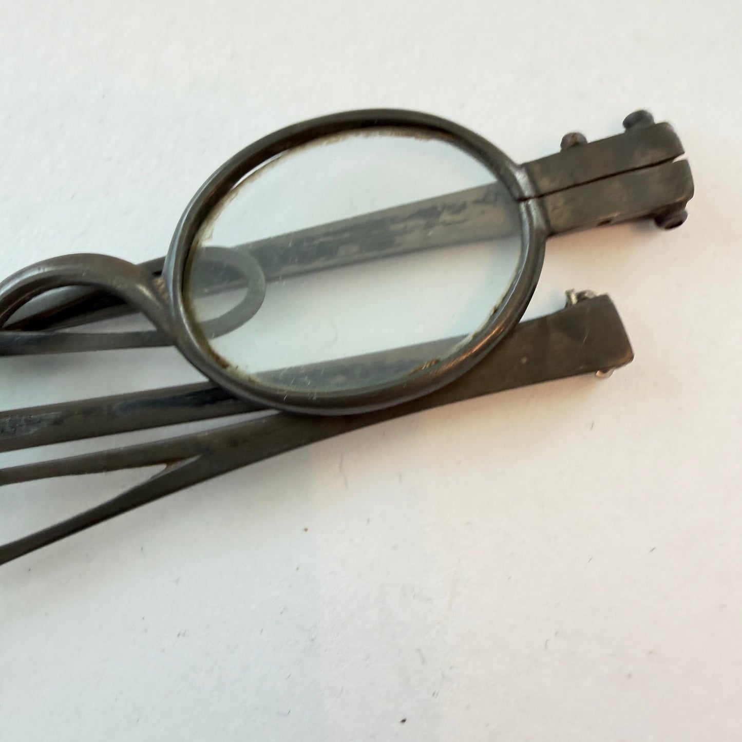 Antique 1800s Metal Folding Spectacles Glasses