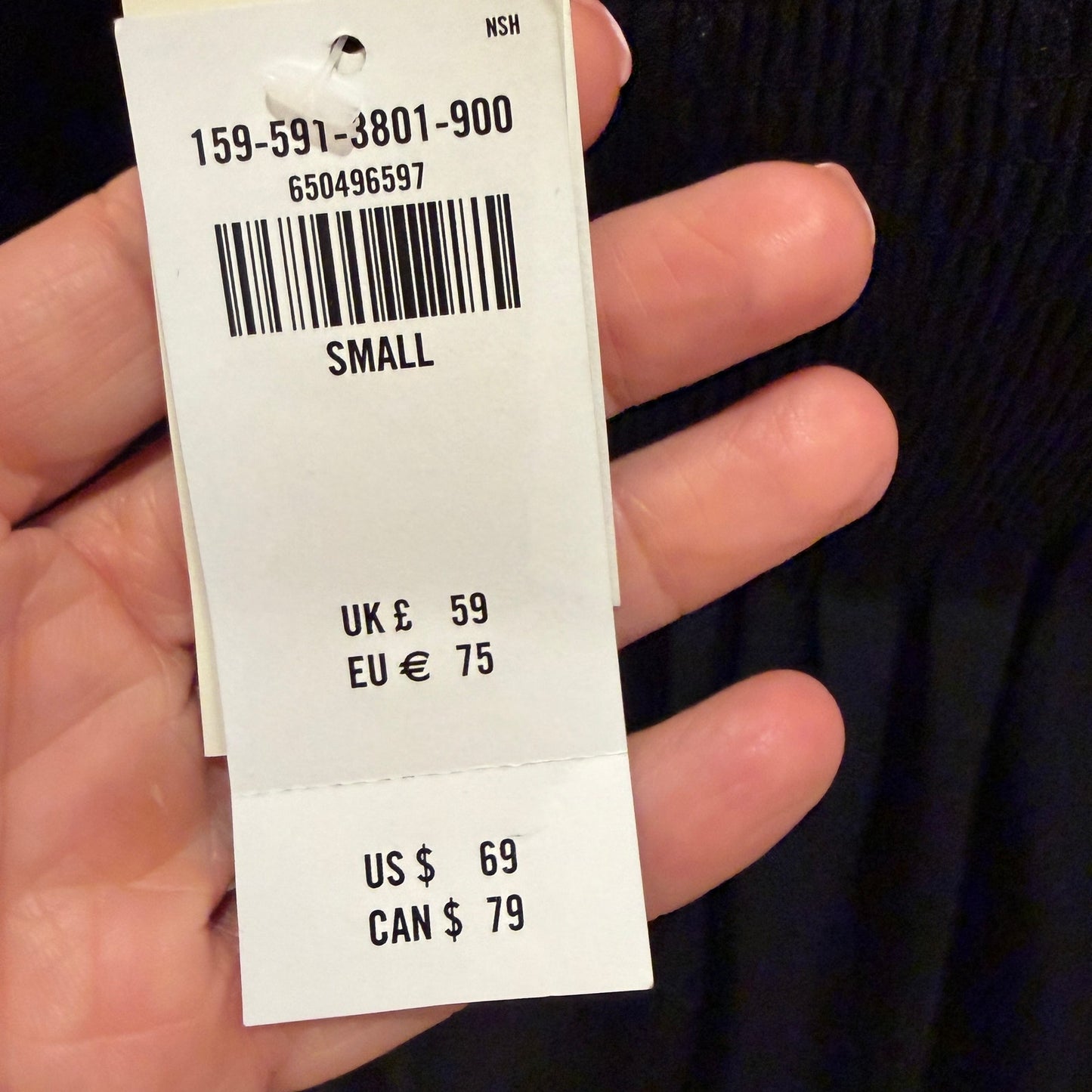 Abercrombie NWT Black Fit and Flare Short Ruffled Dress Womens Size Small NEW