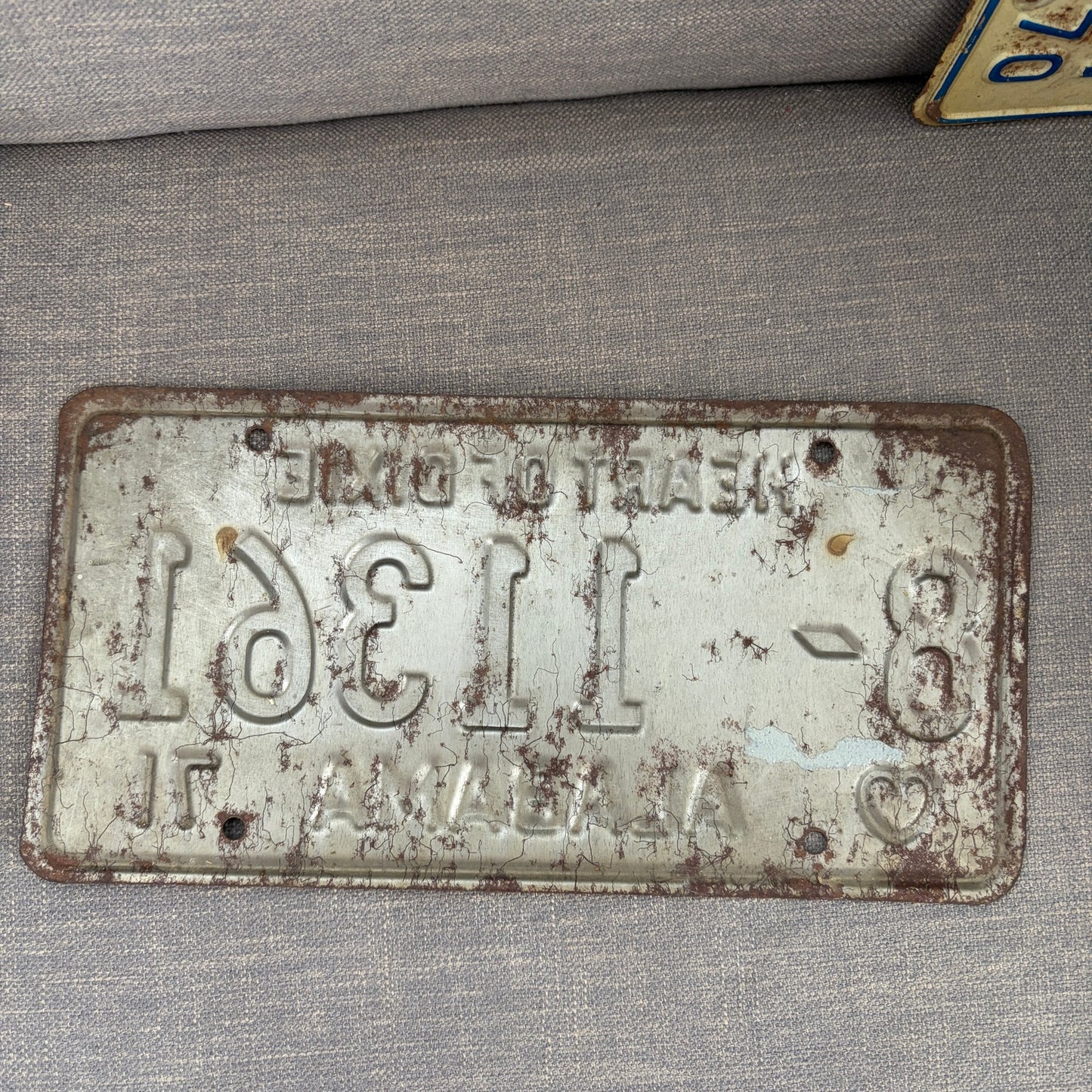LOT 3 Vintage 1970s Alabama Heart of Dixie License Plates