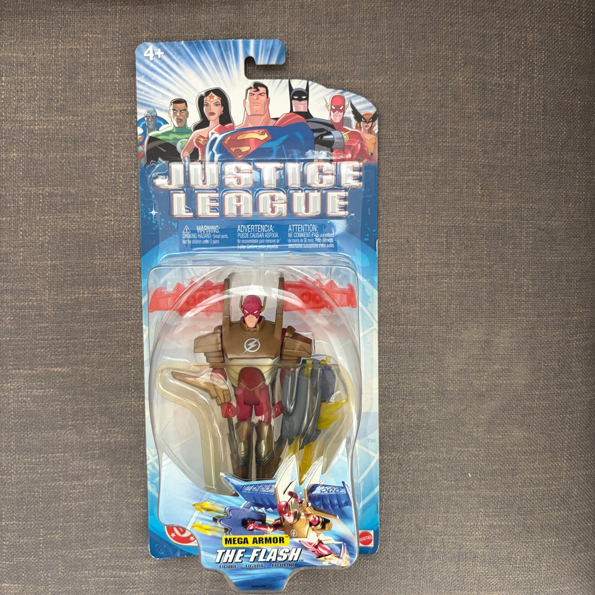 Justice League 2003 LOT 5 The Flash, Wonder Woman, Hawkgirl Action Figures NEW