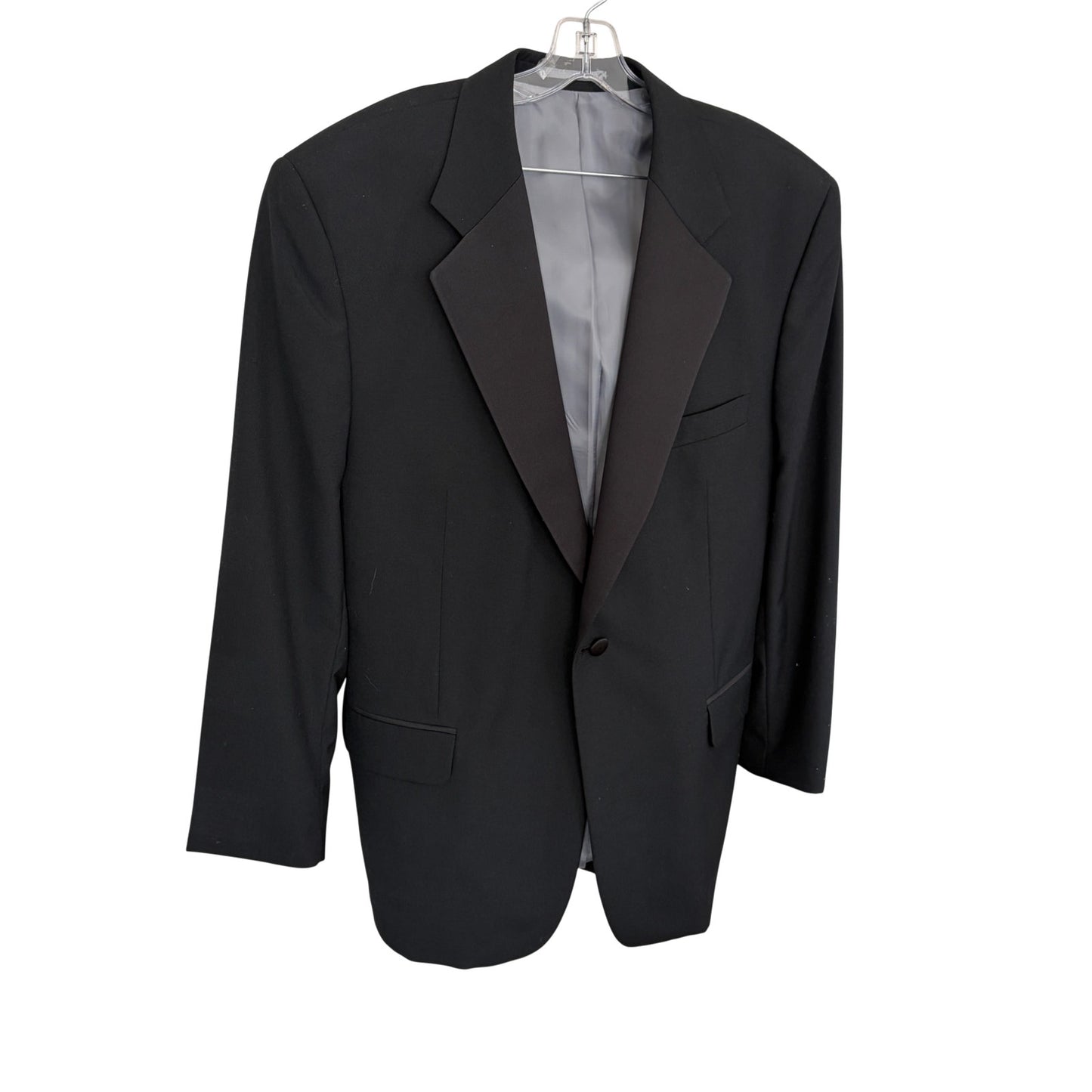 Andre Vachon Black Blazer Suit Jacket Sport Coat Men's Size 46R