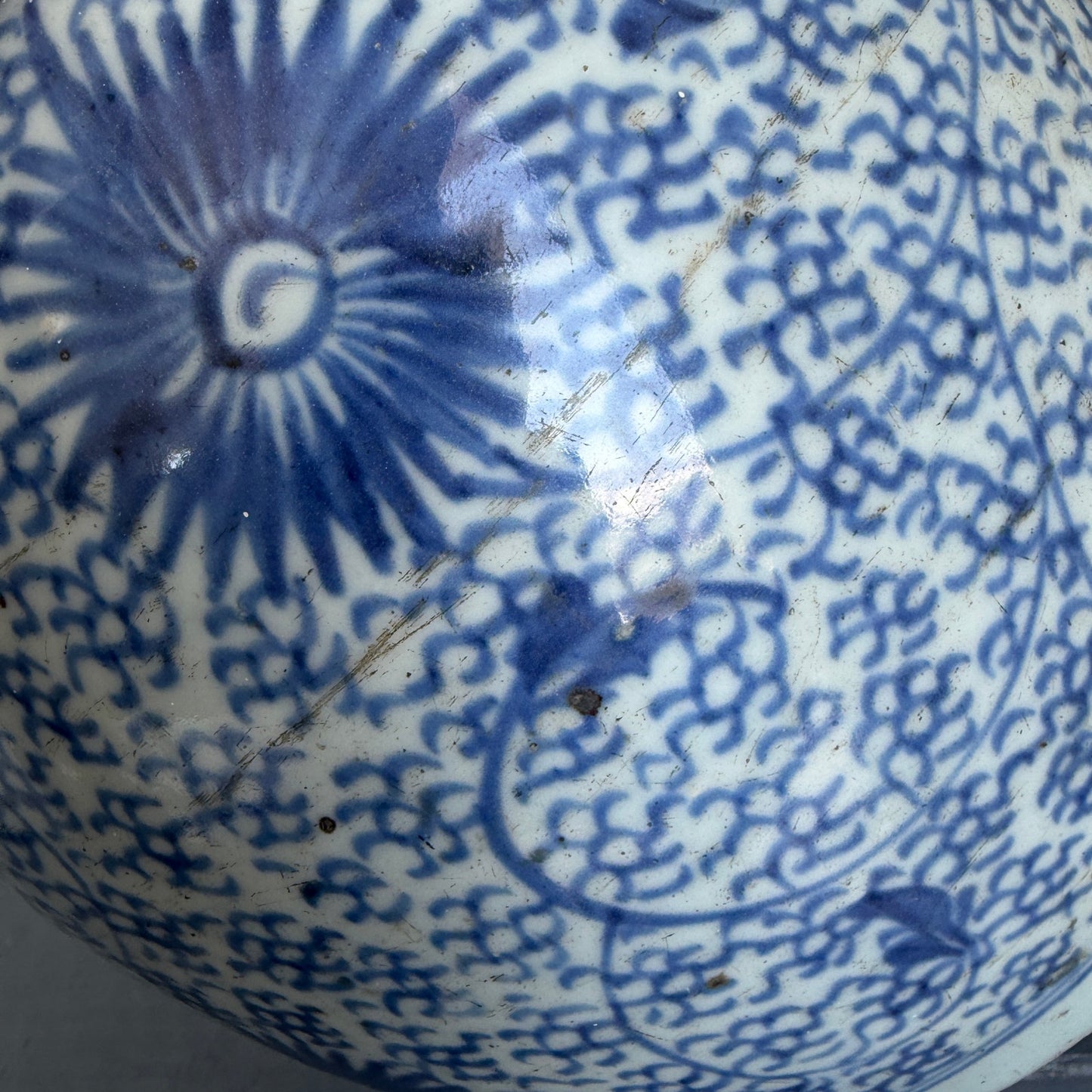 Antique 19th Century Chinese Art Porcelain Large Blue and White Ginger Jar