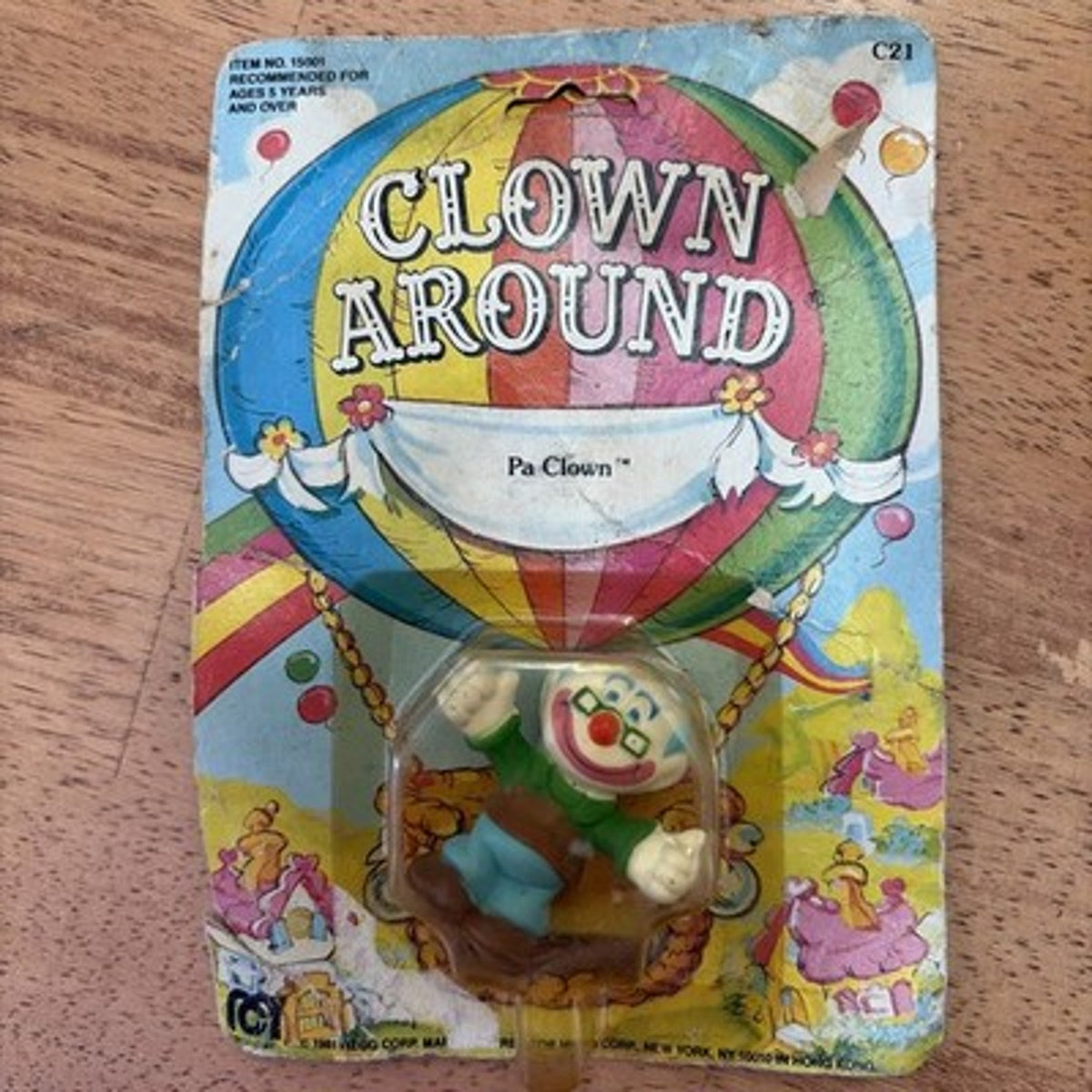 Vintage MEGO 1981 Clown Around Pa Clown Figure New on Card Unpunched