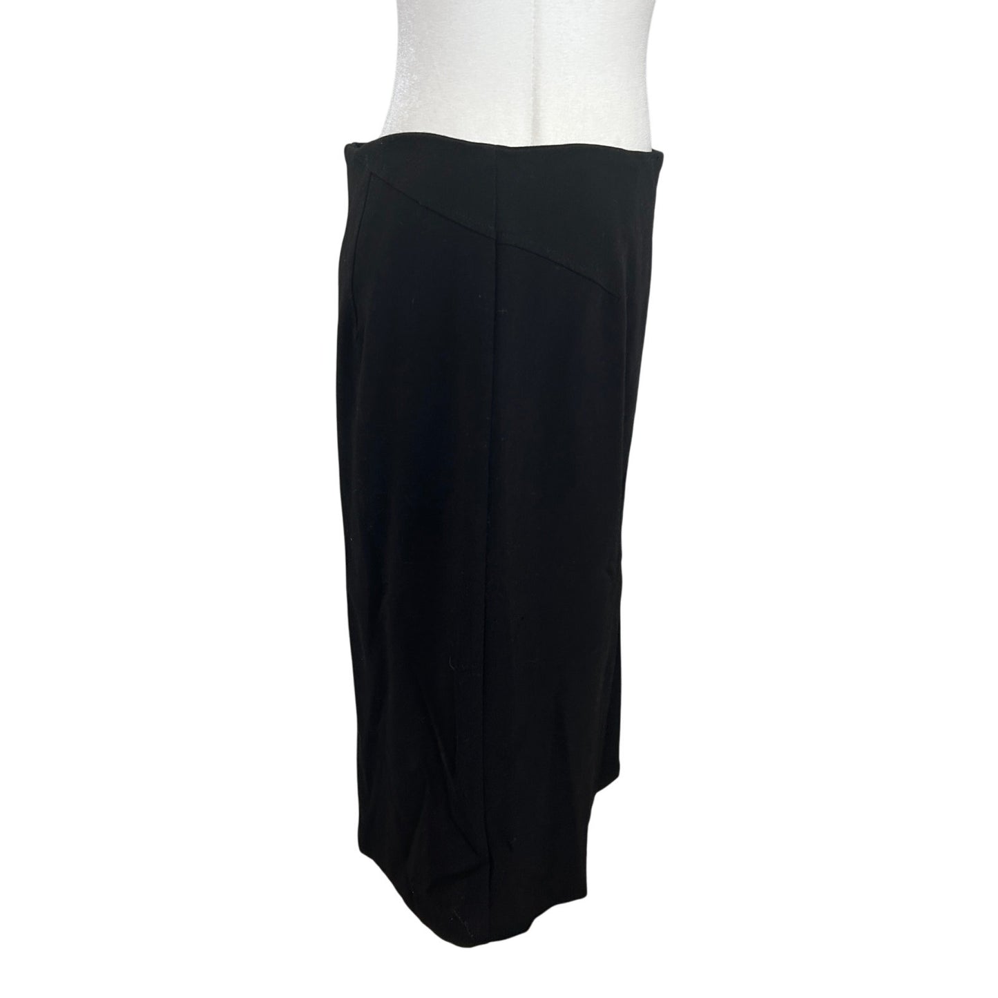 White House Black Market Classic Black Knee Length Skirt Womens Size 8